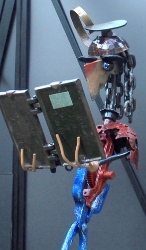 lecteur de fer a gaufre en metal