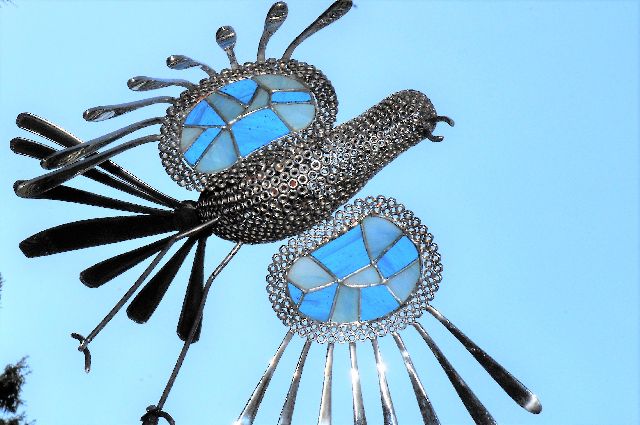 sculpture mtaux rcuprs oiseau