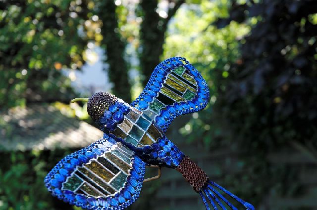 oiseaux metal avec tiffany