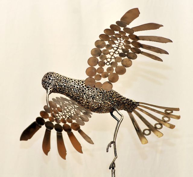 sculpture mtal recycl